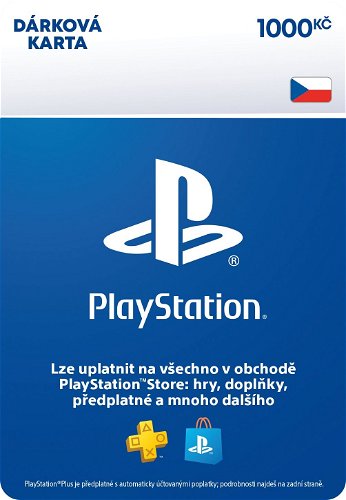 PlayStation Store - Darčeková karta (kredit) 1 000 Kč (CZ)